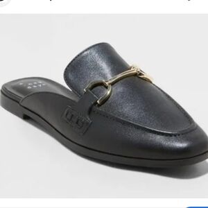 A New Day Sandy Mule Flats Target Black Loafer Style Size 7